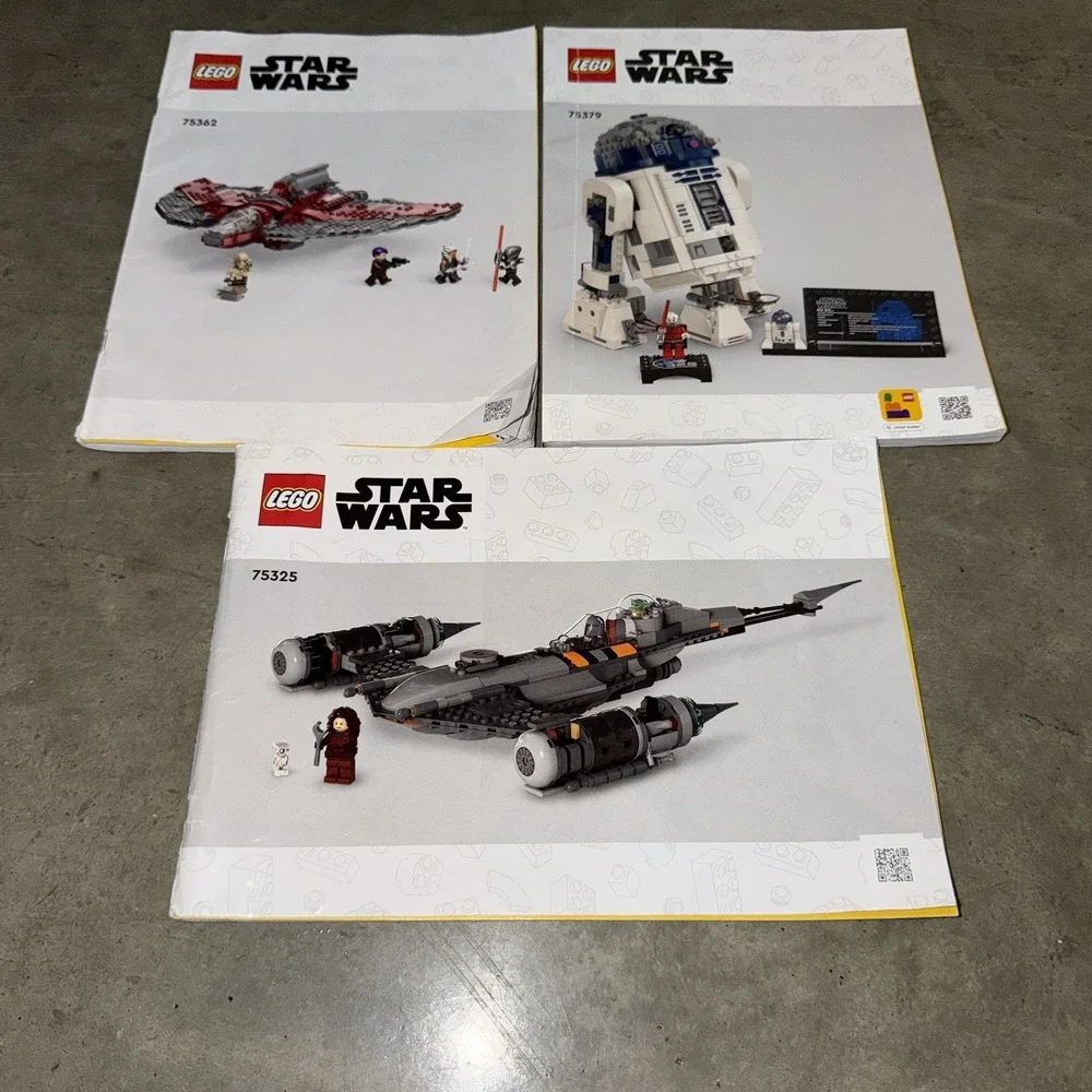 LEGO‎ Star Wars Instruction Manuals Lot 75325 75379 75362 Mandalorian